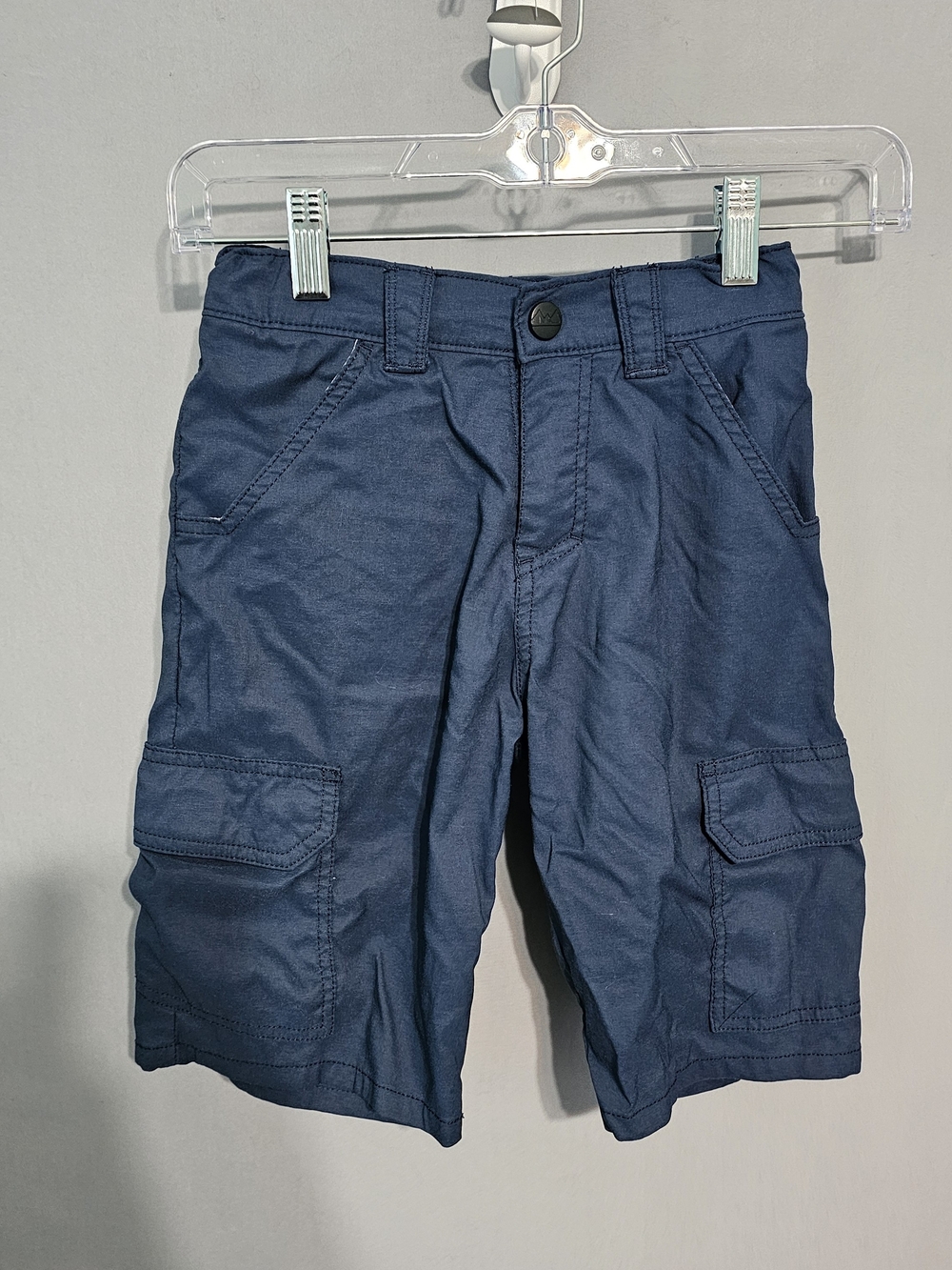 Wrangler Boys Navy Cargo Shorts with Pocket Details